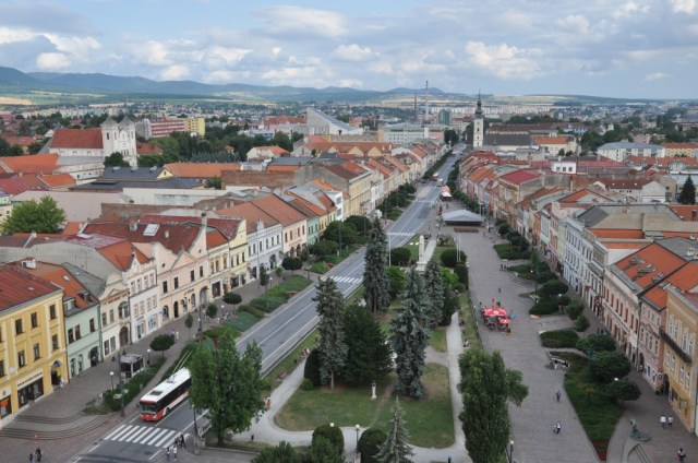 Blick auf die Altstadt Prešovs.